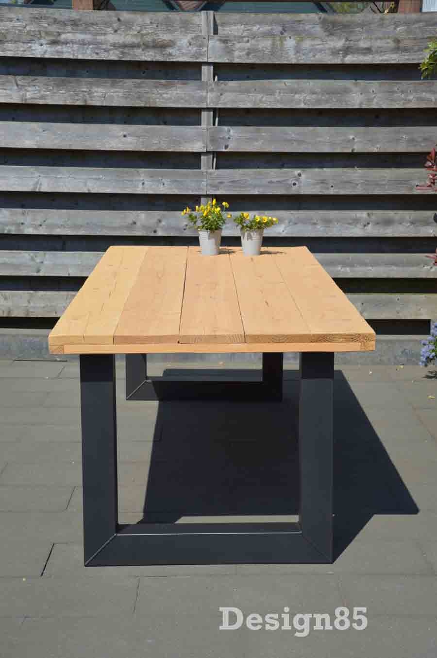 toevoegen aan Effectiviteit Durf Industriële Douglas hout eettafel Buiten kopen? DESIGN85