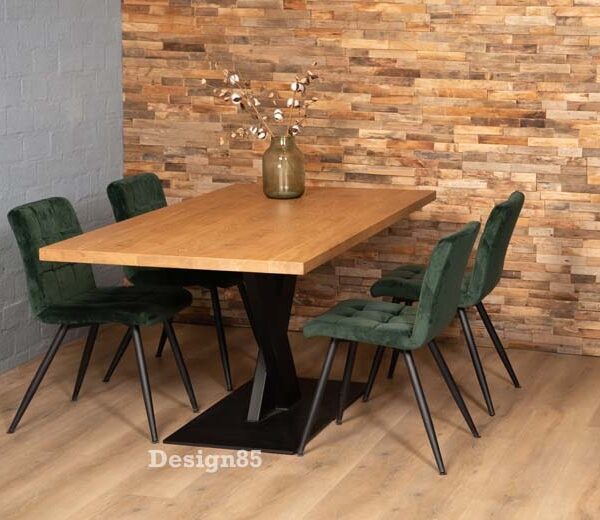 industriele eiken eettafel gletsjer 3