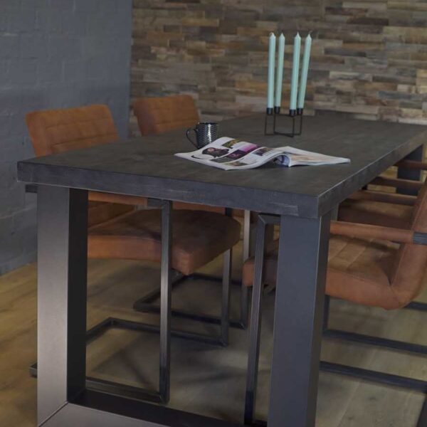 industriele steigerhout eettafel mist 1